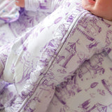 Babette Footie Ruffled Zippered One Piece