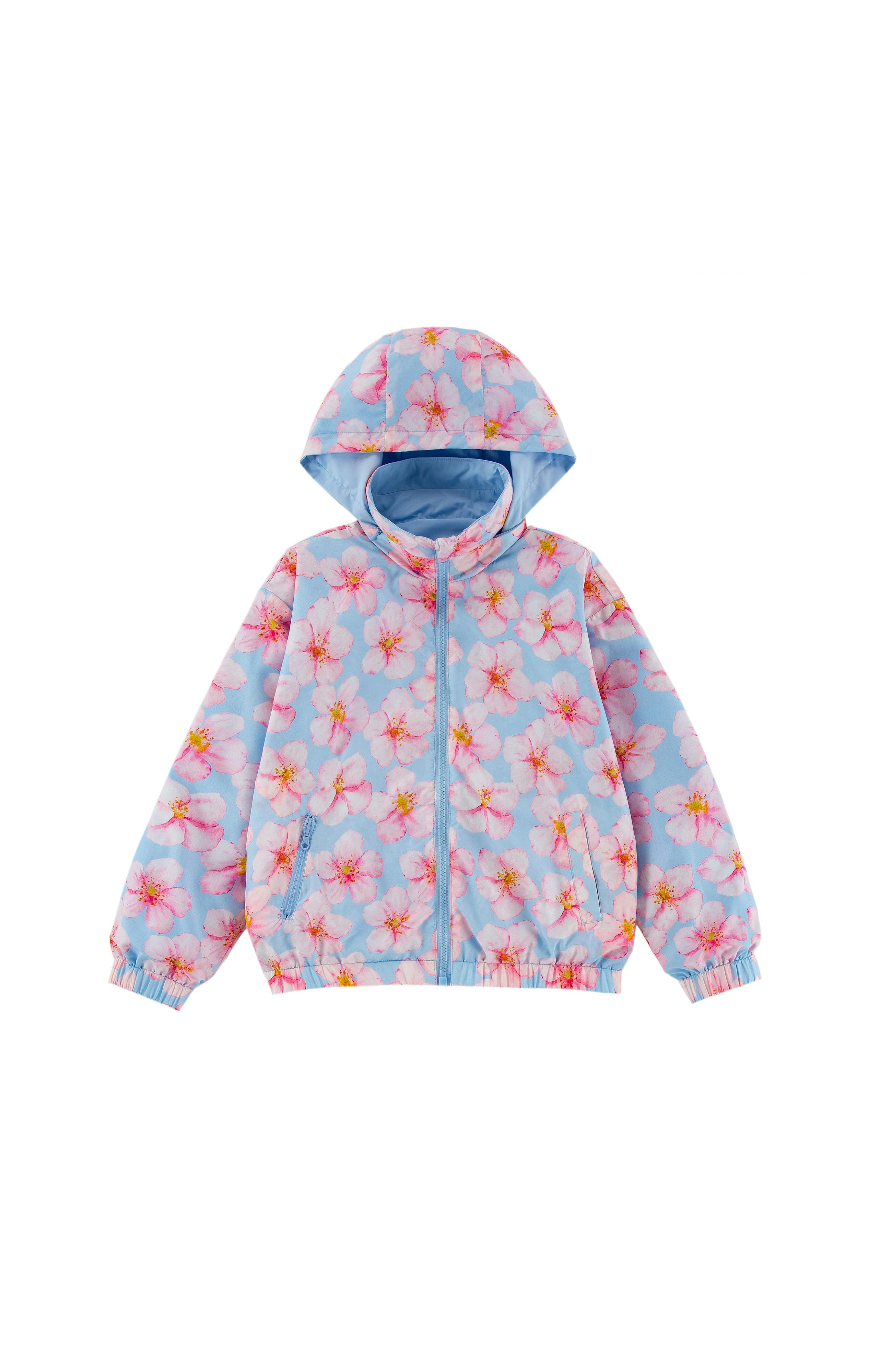 Max Reversible Rain Jacket Windbreaker, Hibiscus