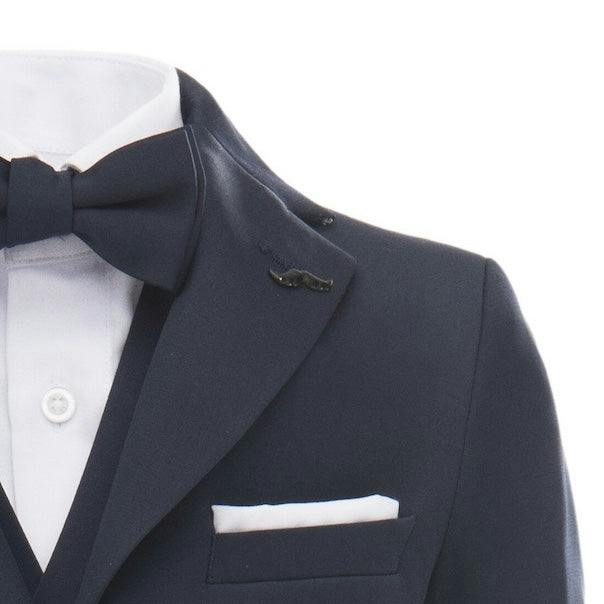 Navy Blue Peak Lapel Tuxedo