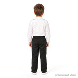 Kids 3-Piece Dapper-in-a-Dash Vest Set | Black
