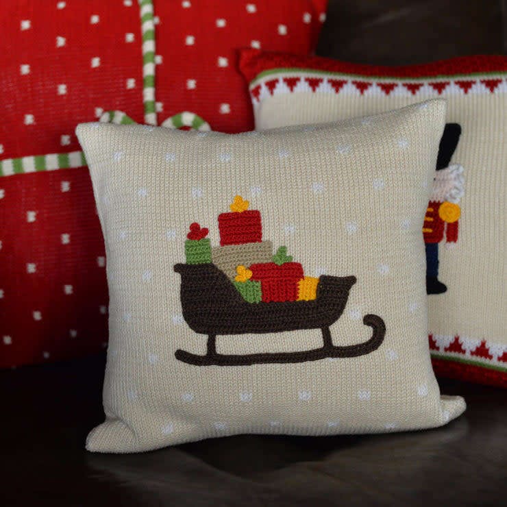 Holiday Sleigh Pillow