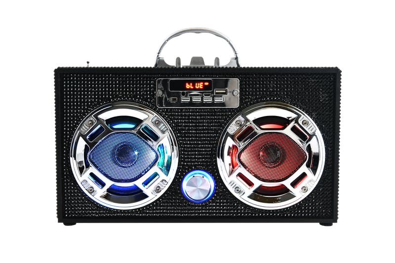 Black Bling Bluetooth Speaker & FM Radio