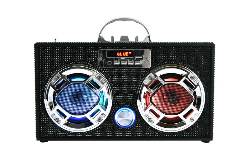 Black Bling Bluetooth Speaker & FM Radio