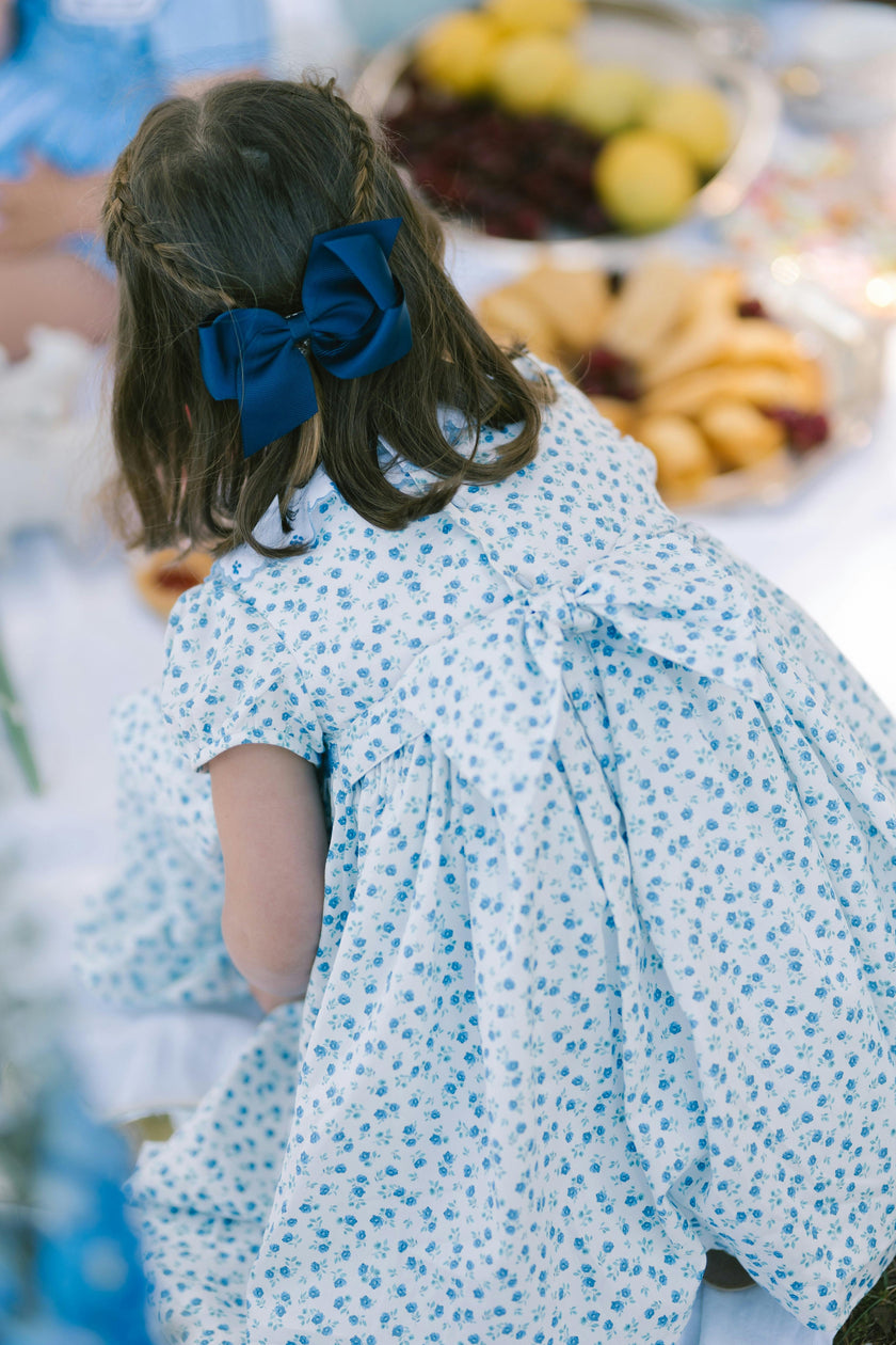 Isadora Blue Floral Empire Dress