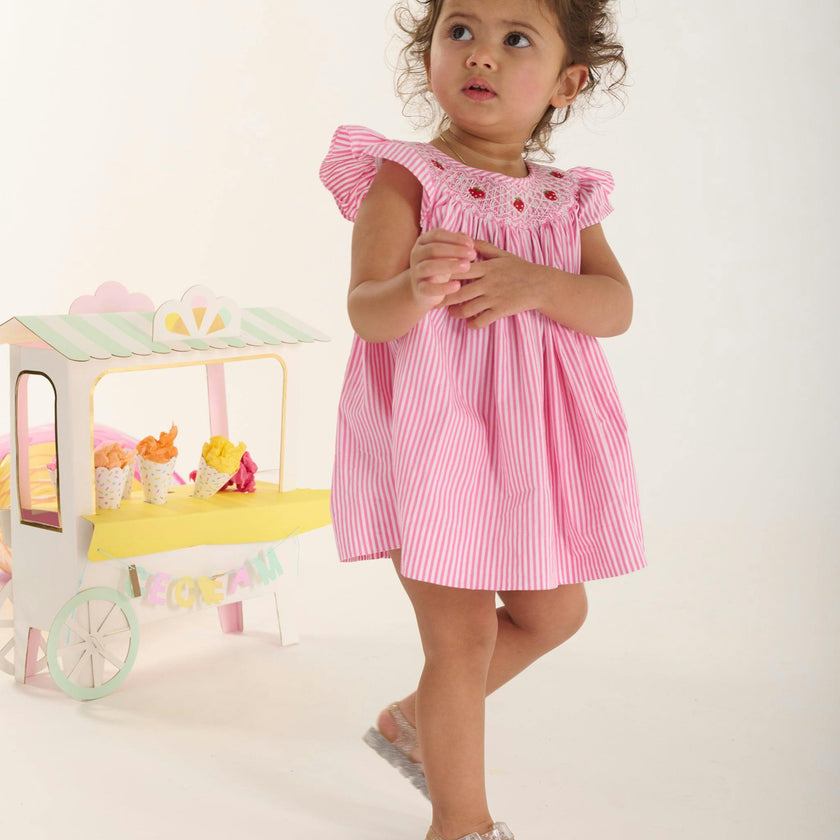 Hand-Smocked Baby Dress - Bebe