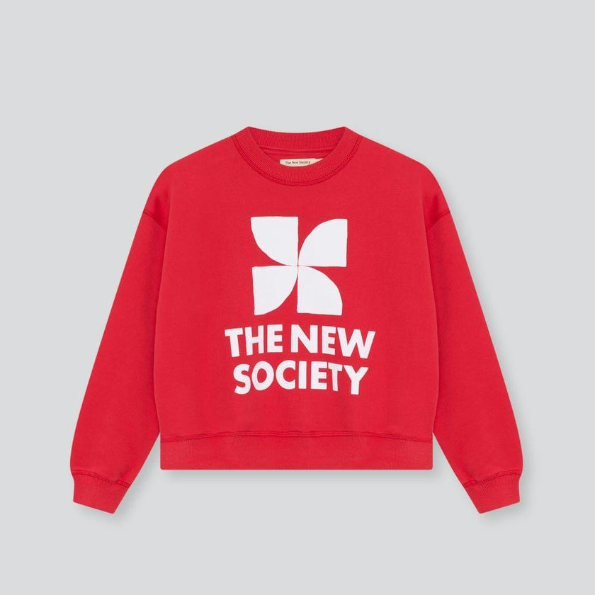 TNS Logo Teen Sweatshirt Tulip Red