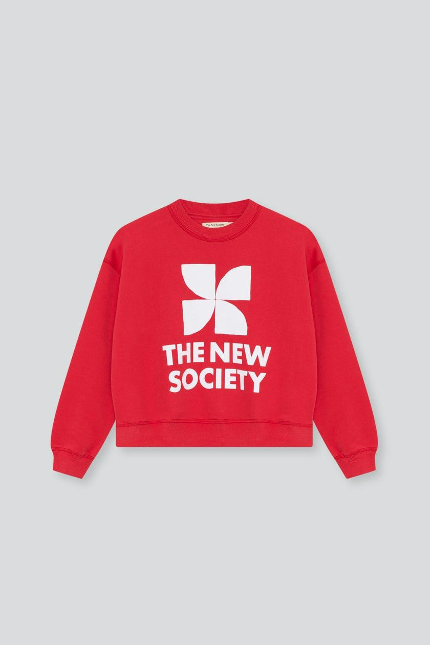 TNS Logo Teen Sweatshirt Tulip Red