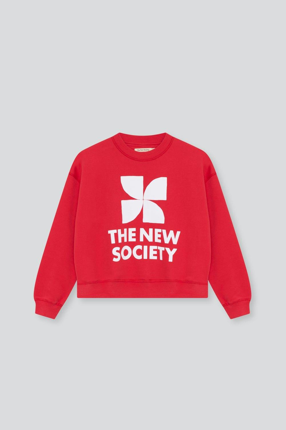 TNS Logo Teen Sweatshirt Tulip Red