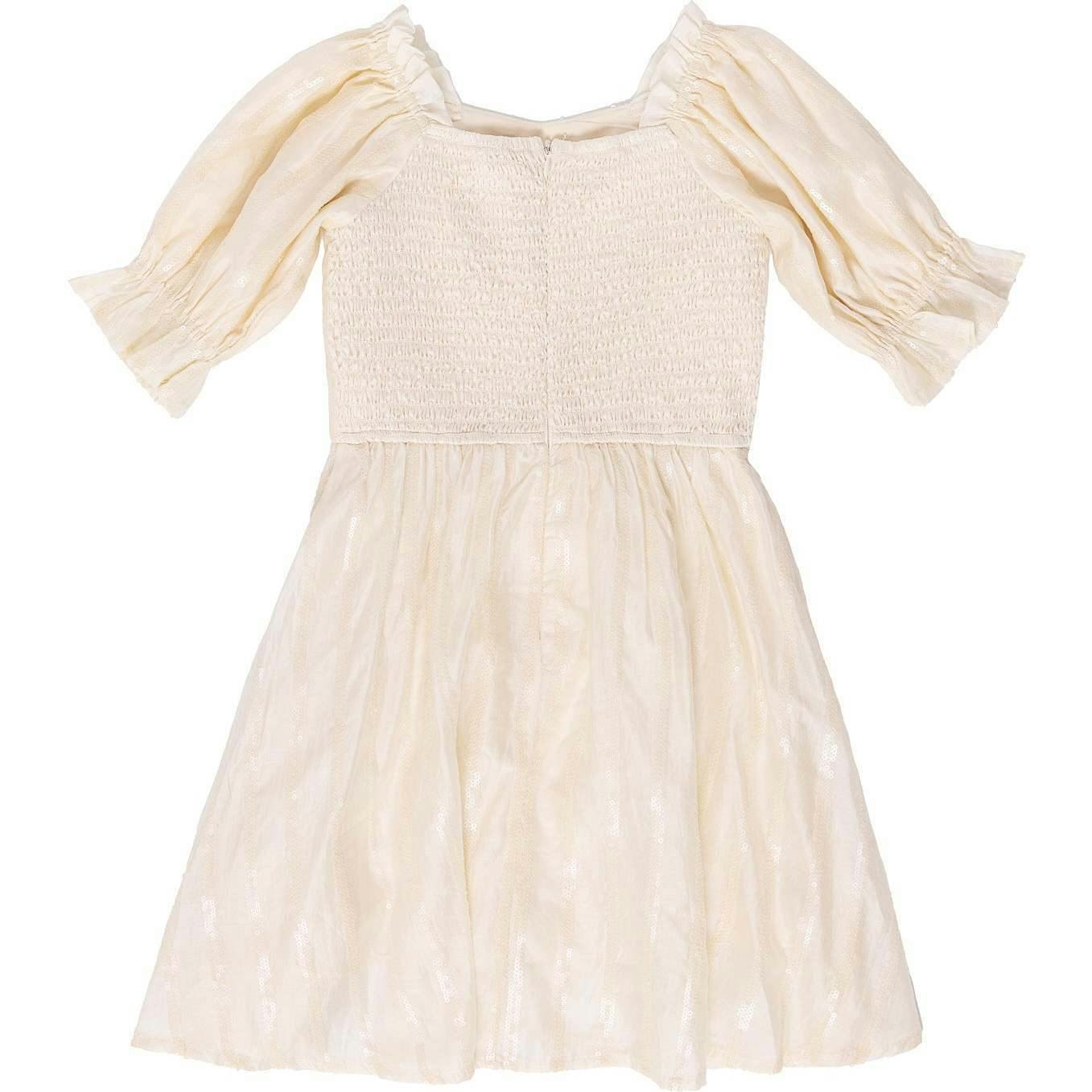 Mini Tindra Dress in Cream Sequin
