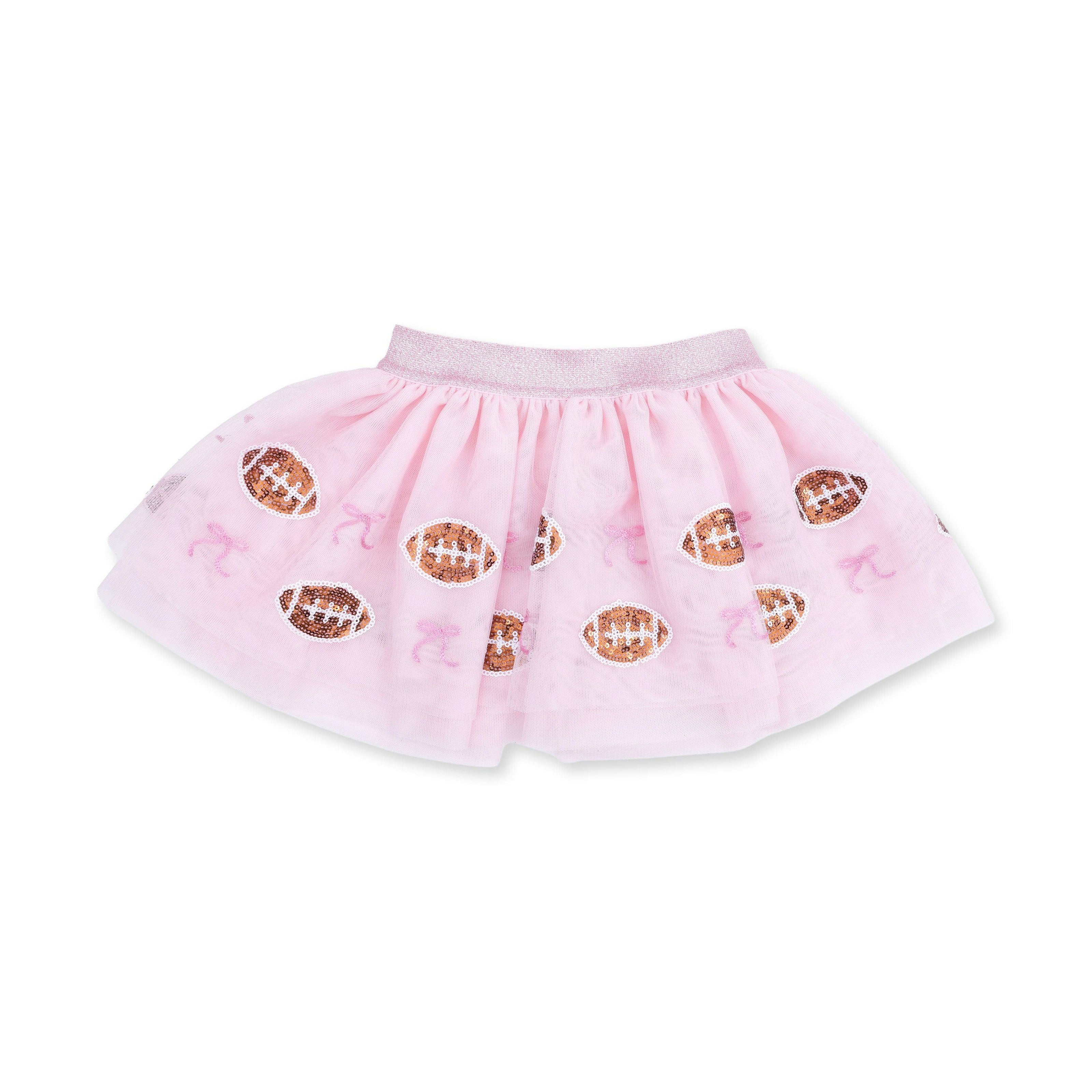Football Helmets Pink - Tutu Skirt with Bike Shorts