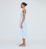 The Ellie Nap Dress - Blue Botanical