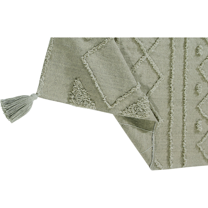 Tribu Washable Rug, Green