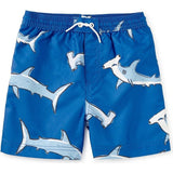 Mid-Length Swim Trunks, Blue