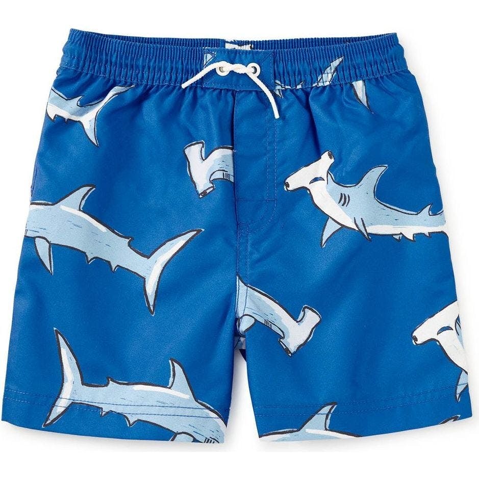 Mid-Length Swim Trunks, Blue
