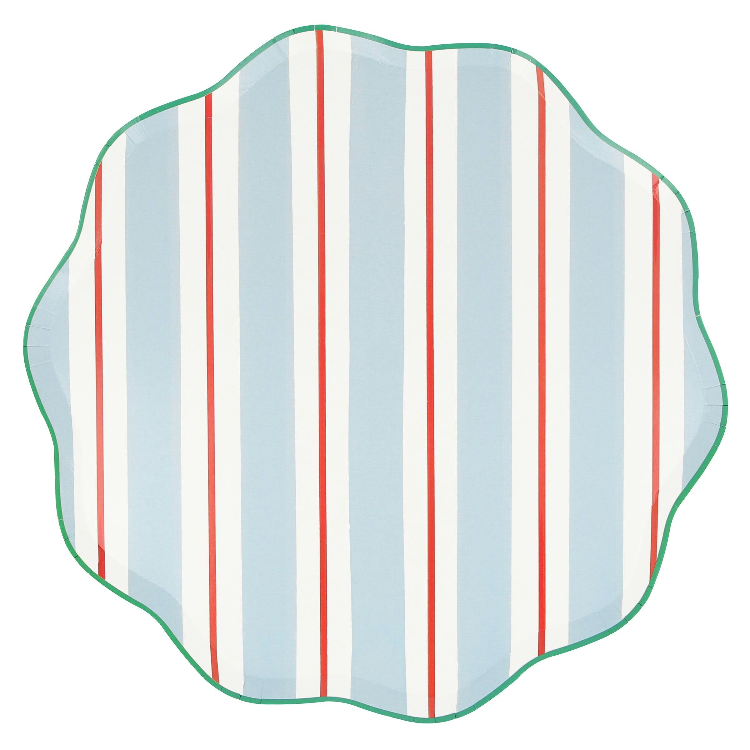 Preppy Stripe Dinner Plates