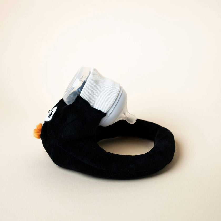 Baby Bottle Pillow Holder For Parents - Penguin