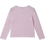 Girls Speckled Long Sleeve Tee| Pink Flowers