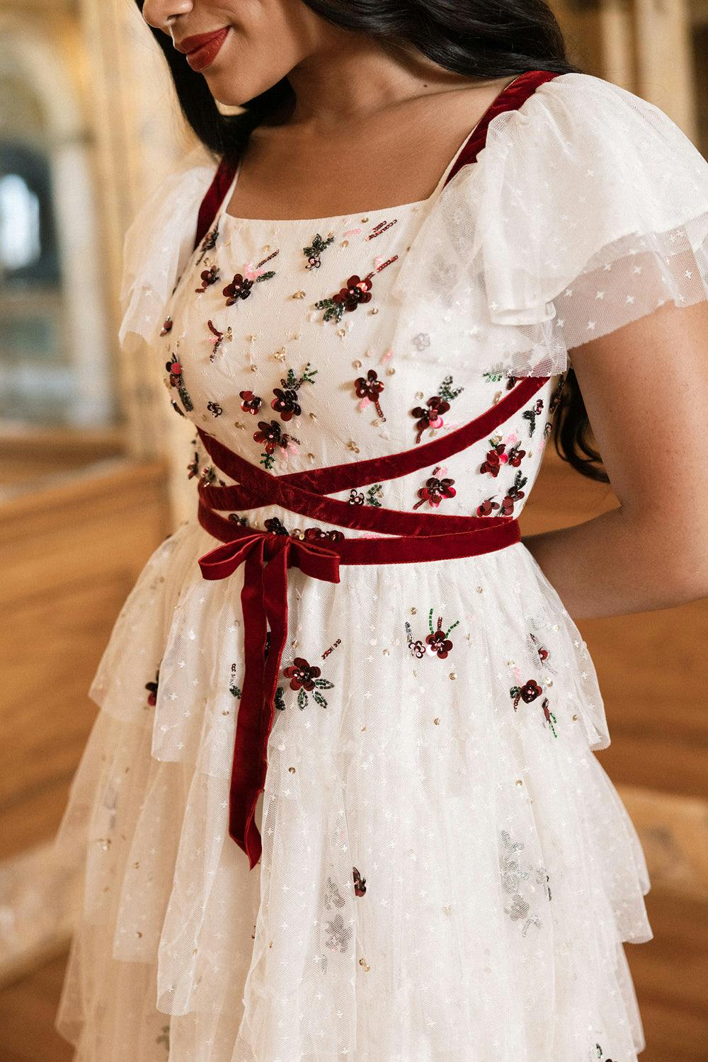 Bellagio Dress in Ivory