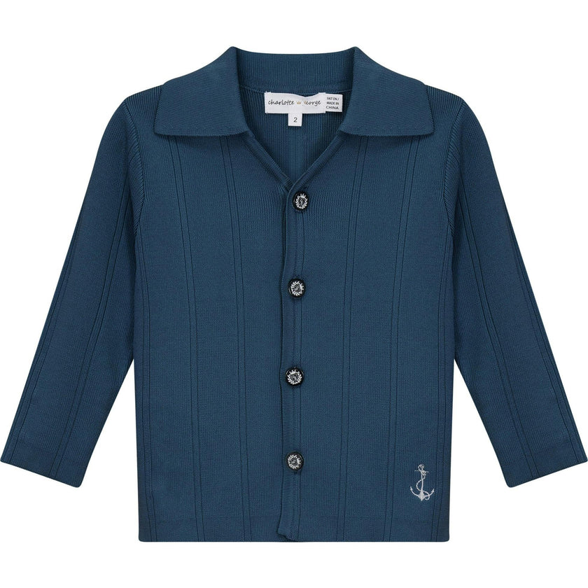 Anchor Embroidered Jacket Sapphire