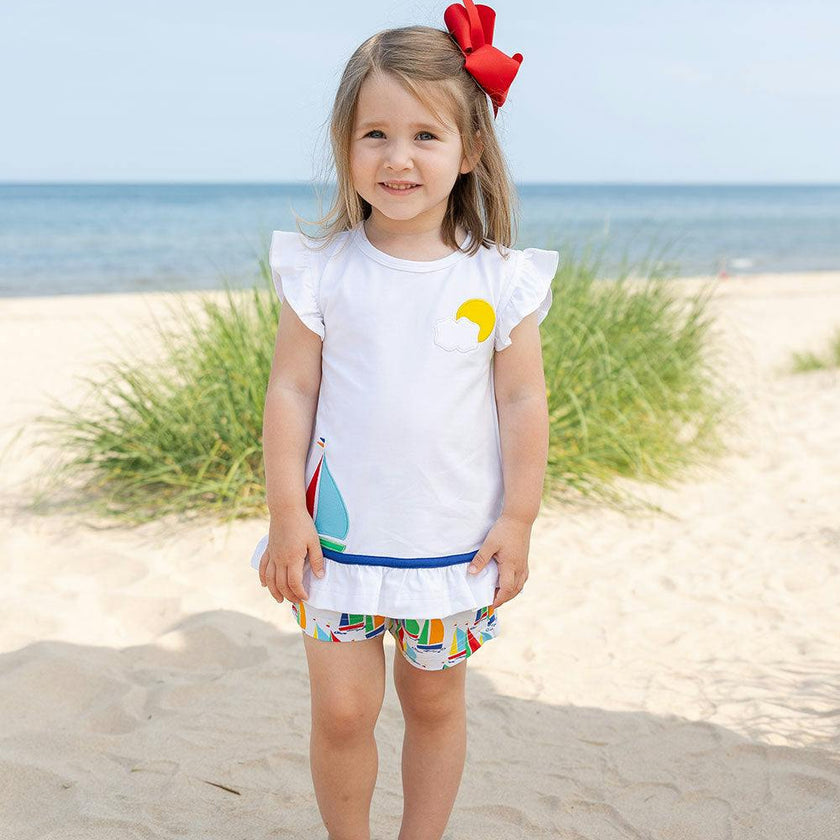 Sailboat Top with Shorts Set
