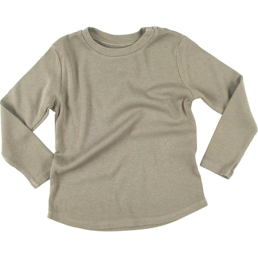 Rib Long Sleeve Top