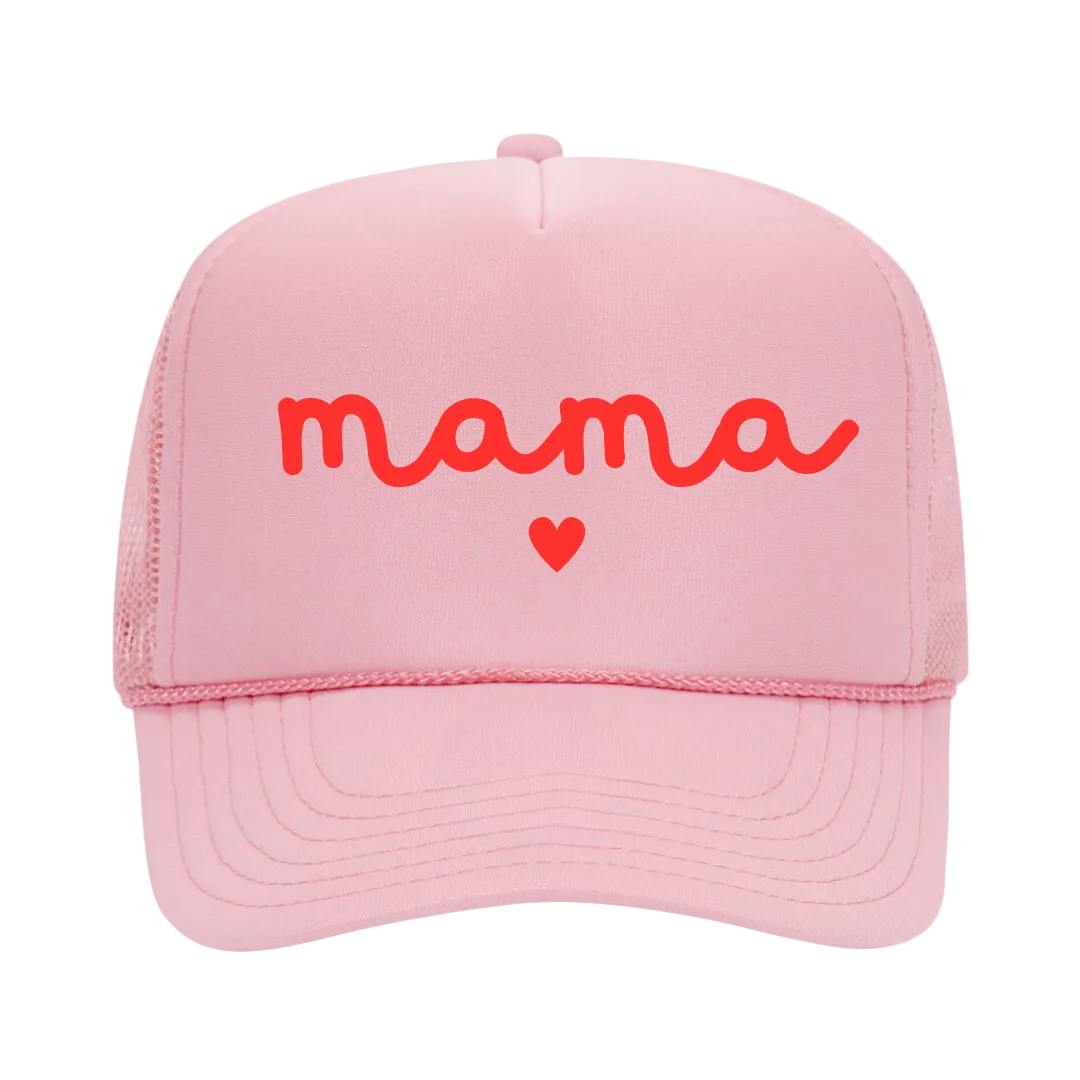 Mama Trucker Hat, Pink