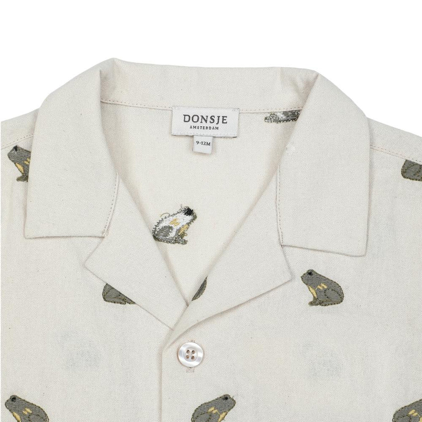 Deccie Shirt | Frogs | Warm White