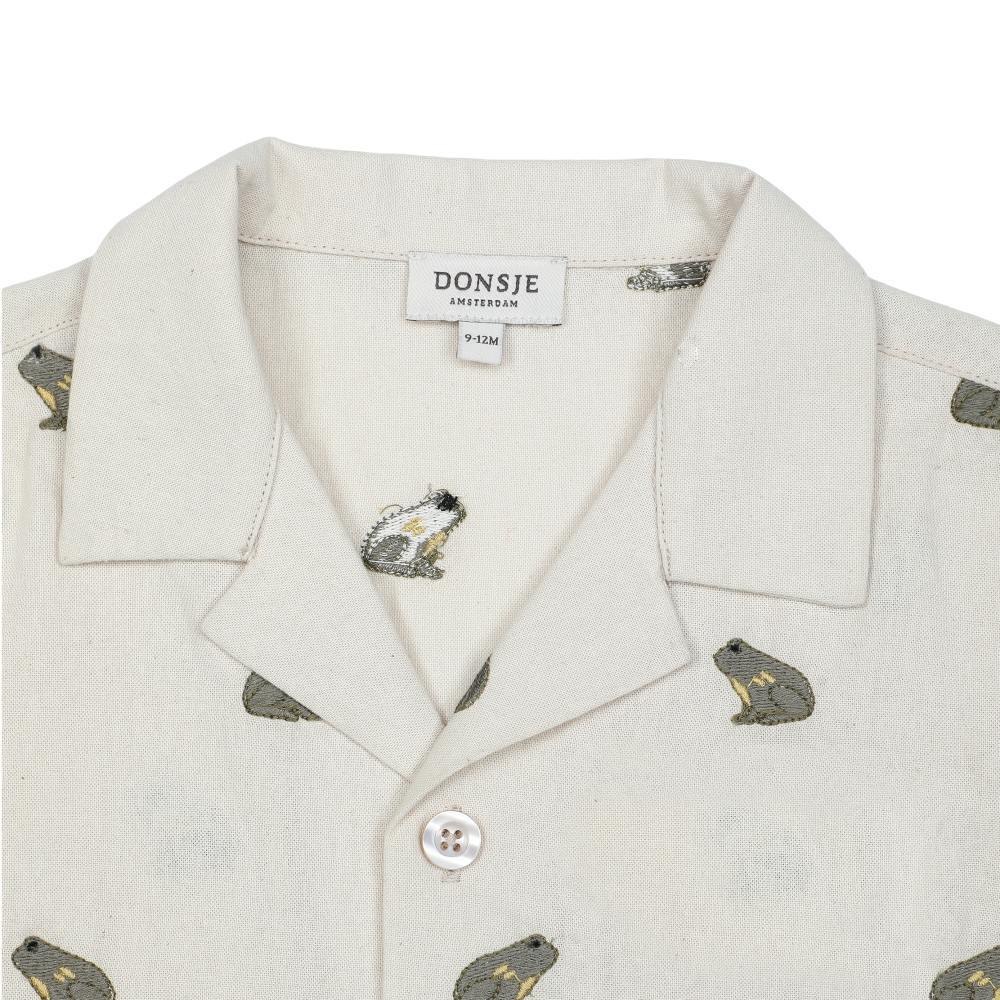 Deccie Shirt | Frogs | Warm White