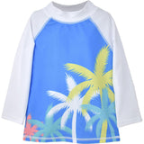 UPF 50+ Graphic Rash Guard Swim Top - E
