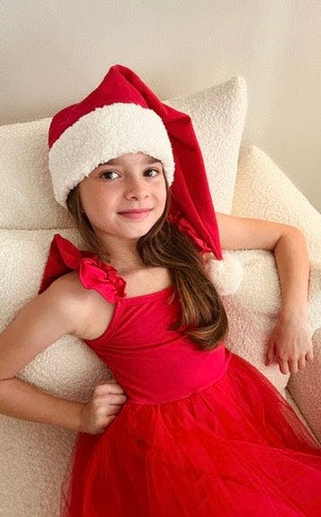 Red Elf Holiday Dress for Kids – Christmas Party Outfit -  Eco-friendly stocking stuffer