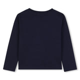 Navy Sequin Jersey Tee