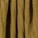 Textured Sustainable Knit Throw Blanket - Basketweave