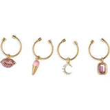 Pretty in Pink Wine Charm Bundle