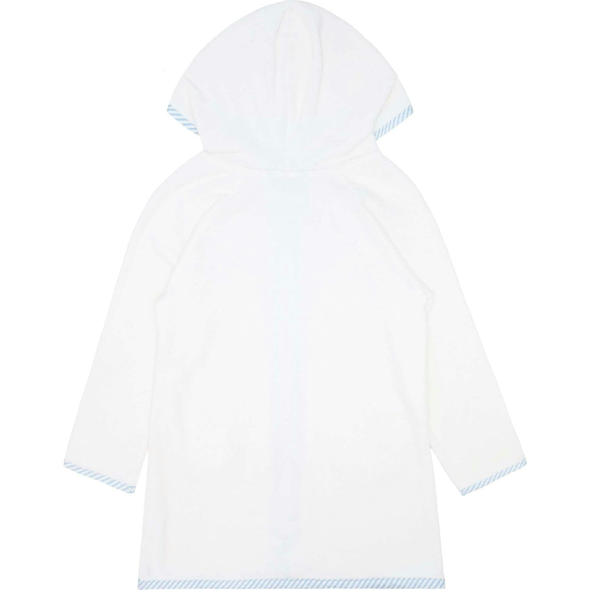 Unisex French Terry Hooded Coverup, White