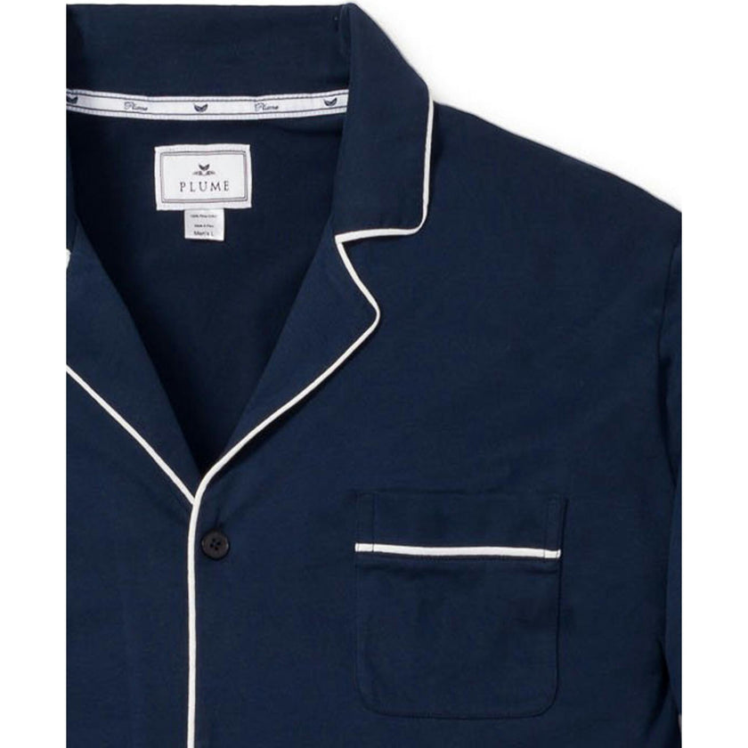 Men's Pima Pajama Set in Navy
