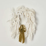 Norfolk Collection - Real Touch White Norfolk Pine Front Door Christmas Holiday Winter Wreath