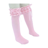 Ruffled Ribbon Long Socks