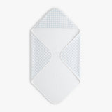 Picnic Gingham Baby Hooded Towel - Blue