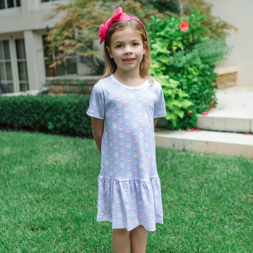 Lottie Girls' Dress - Preppy Smiles