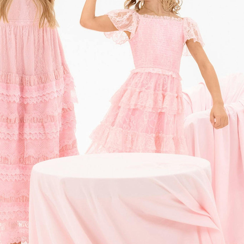 Mini Addy Dress in Light Pink