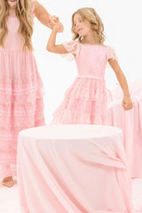 Mini Addy Dress in Light Pink