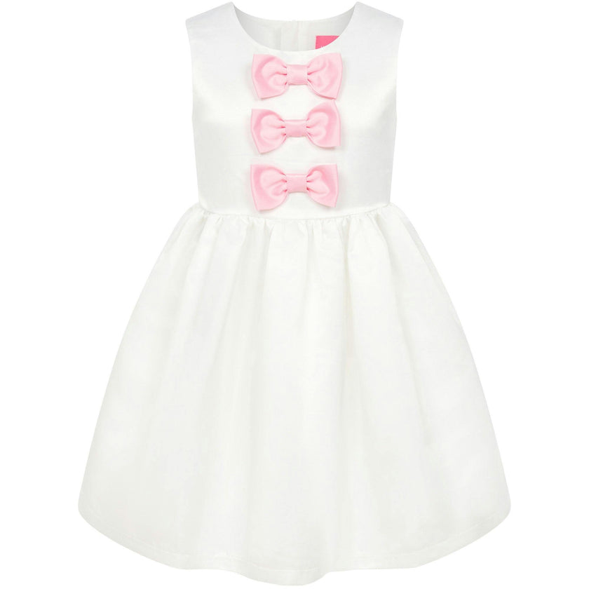 Joy Satin Bows Occasion Party Dress