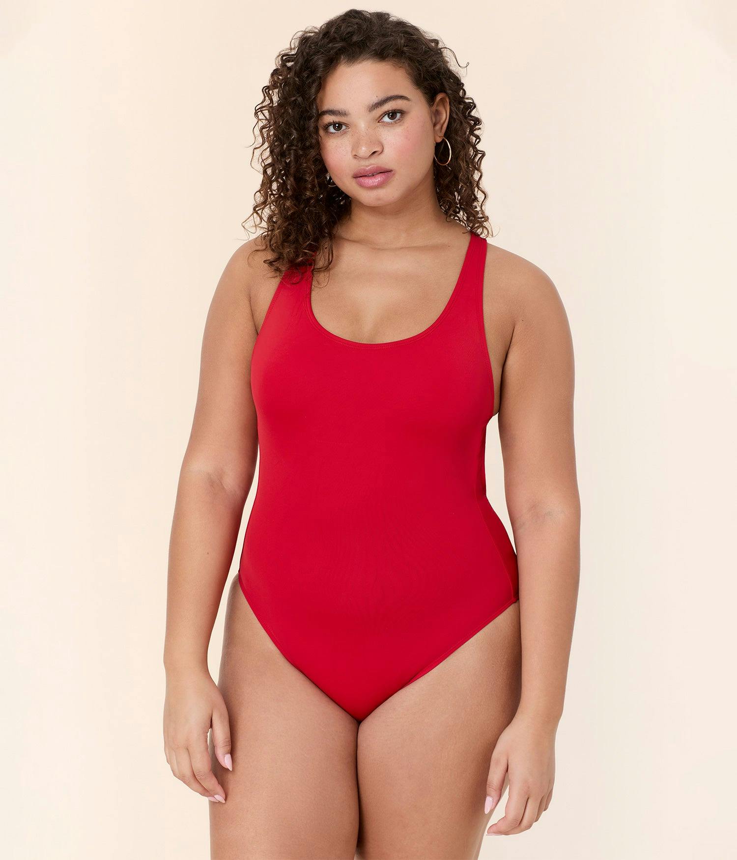 The Tulum One Piece - Eco Nylon - Cherry Red - Classic