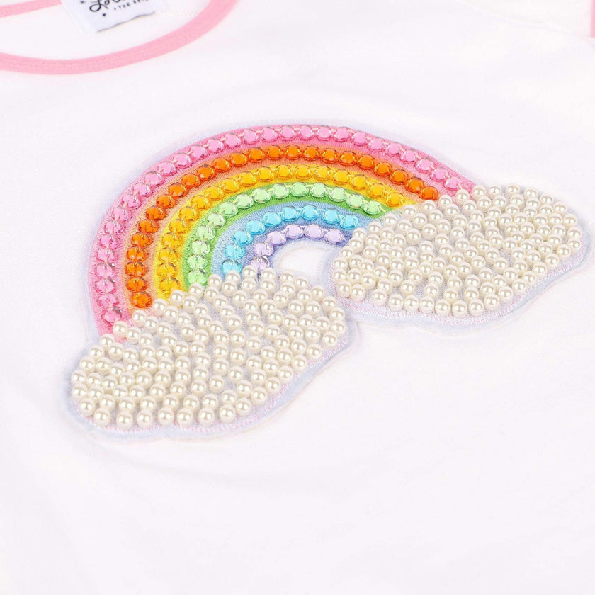 Rainbow Pearl Patch T shirt