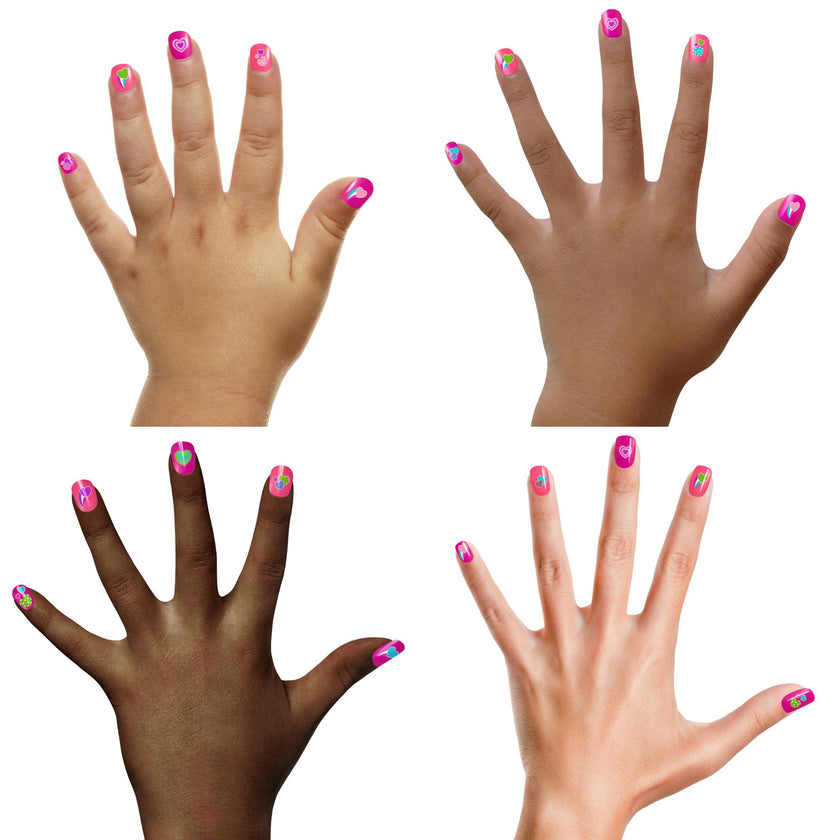 Piggy Press-on Nails Party 3-pack