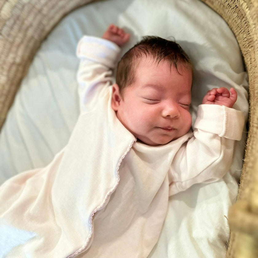Organic Pima Baby Gown Rose