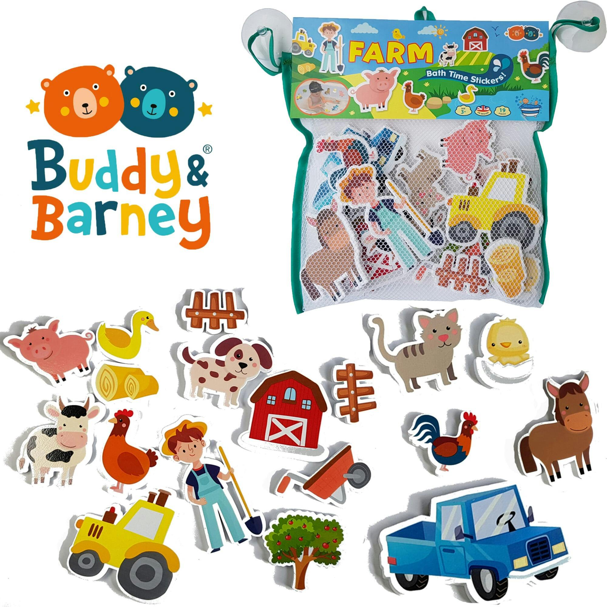 Buddy & Barney: Farm Bath Time Stickers