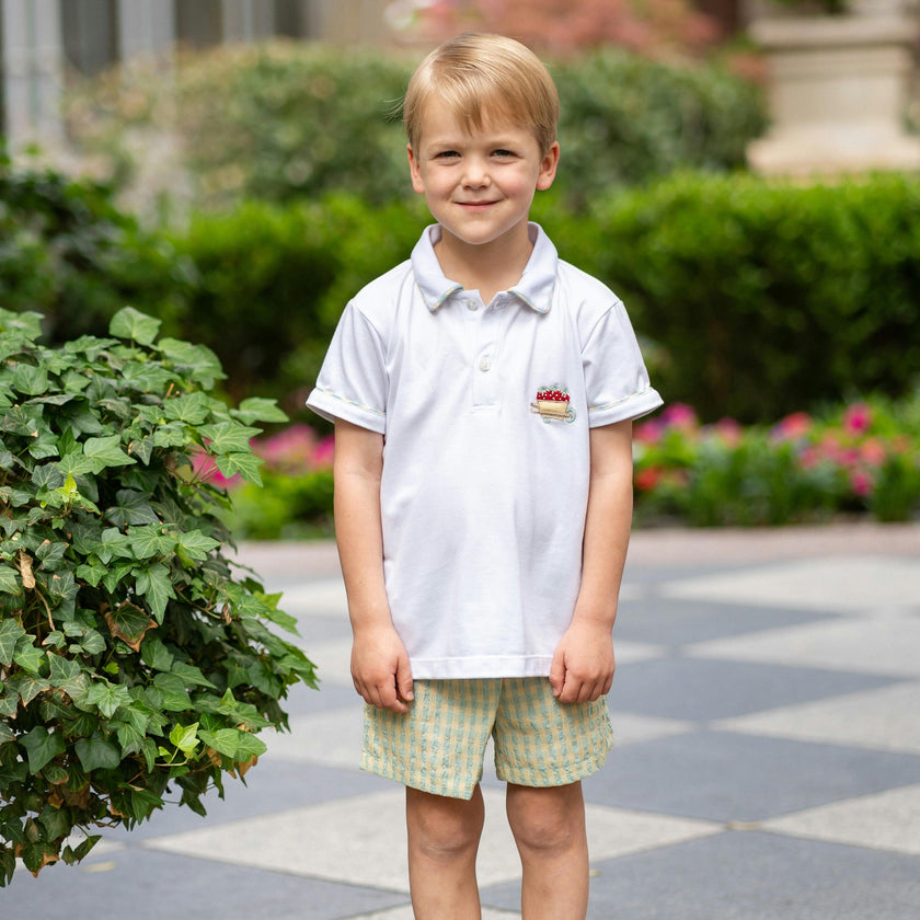 William Boy Polo Set - Green Gingham