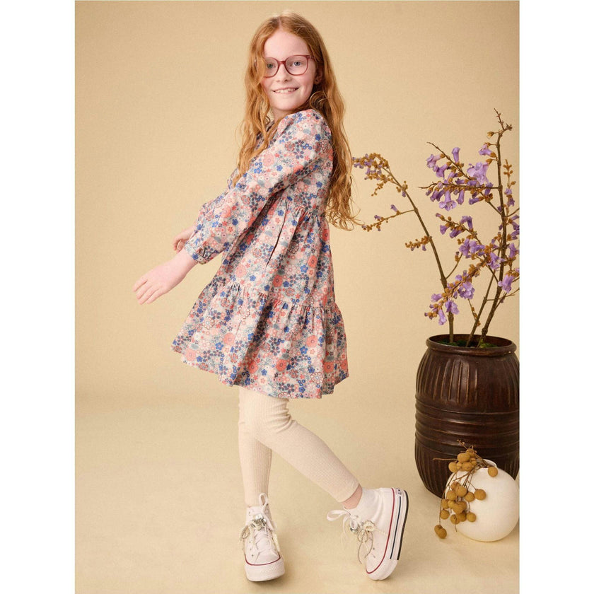 Corduroy Henley Shirtdress, Natural