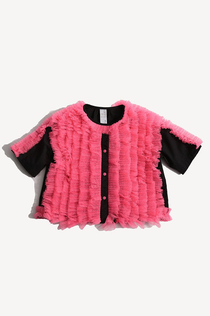 TOULA TIERED RUFFLE BLOUSE